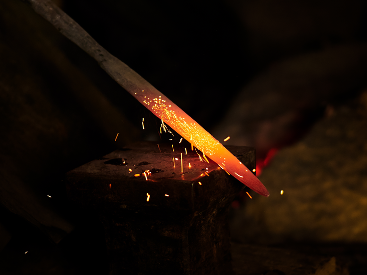 tempering-steel-sword-by-blacksmith